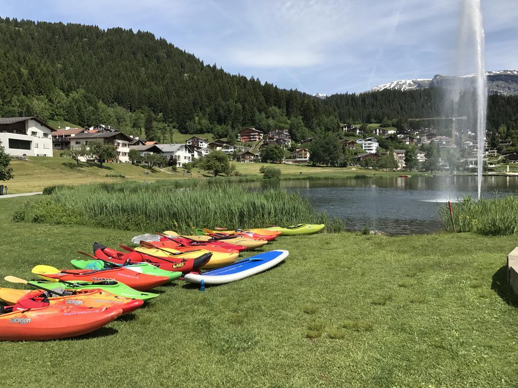 Ferienwohnung Laax Mit Traumblick, Grossem Balkon Und Terrasse מראה חיצוני תמונה