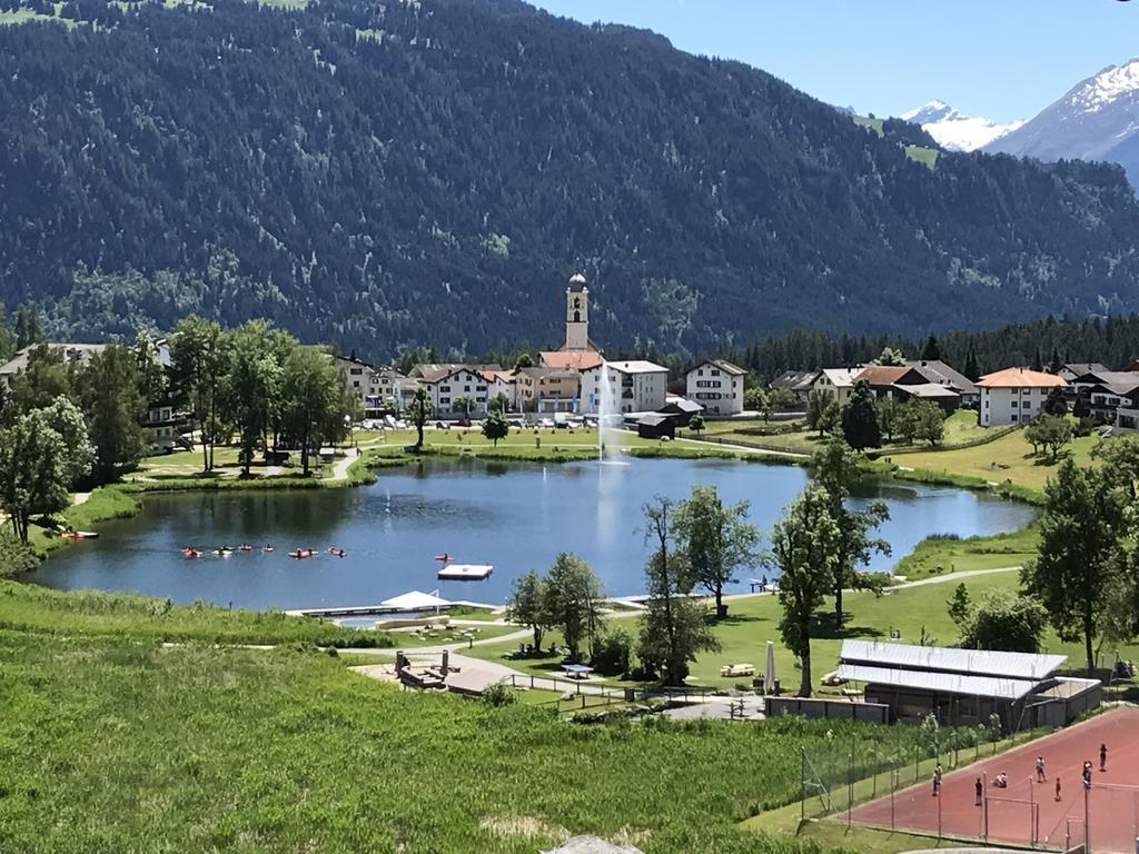 Ferienwohnung Laax Mit Traumblick, Grossem Balkon Und Terrasse מראה חיצוני תמונה