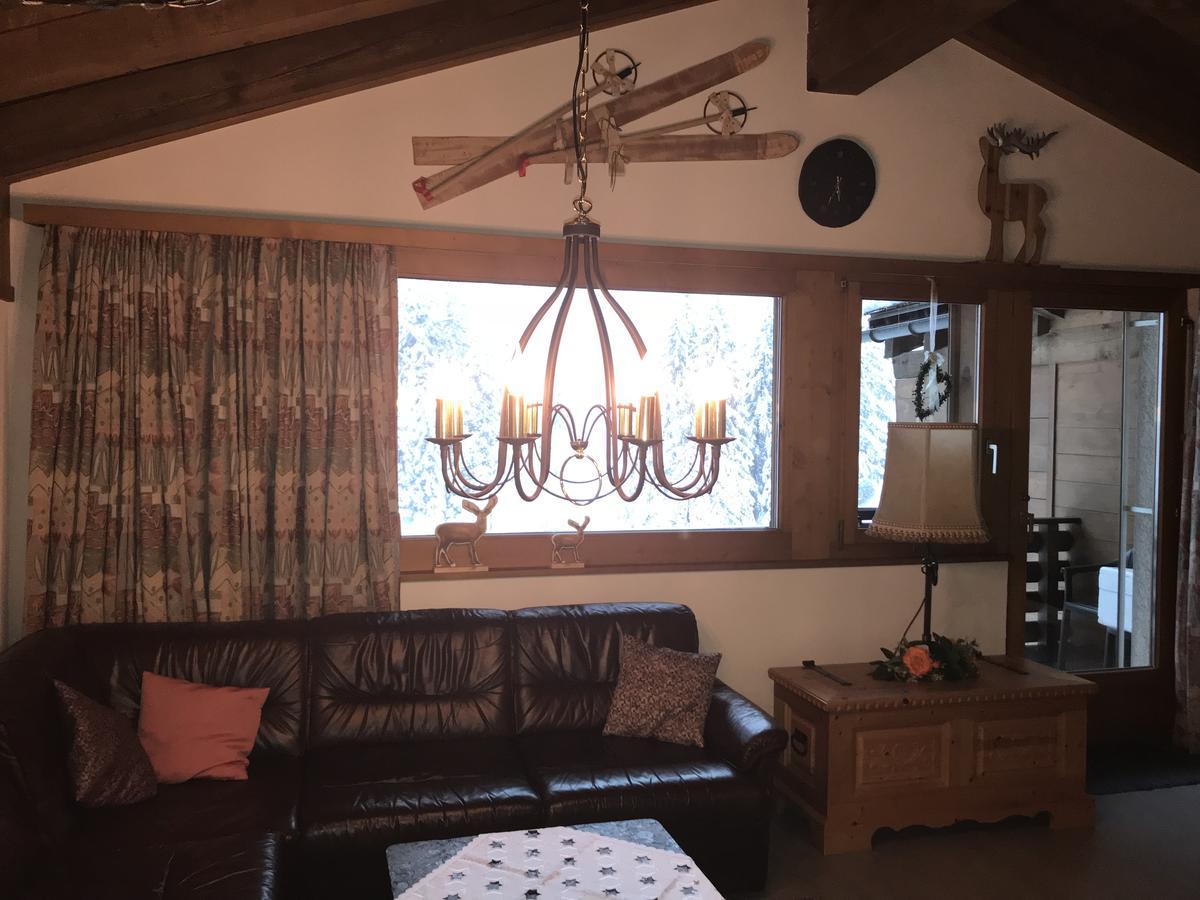 Ferienwohnung Laax Mit Traumblick, Grossem Balkon Und Terrasse מראה חיצוני תמונה