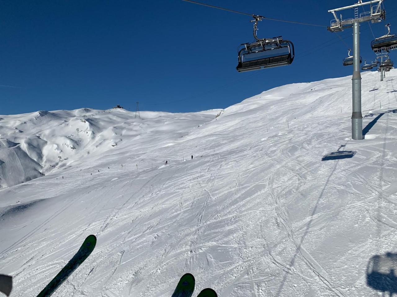 Ferienwohnung Laax Mit Traumblick, Grossem Balkon Und Terrasse מראה חיצוני תמונה