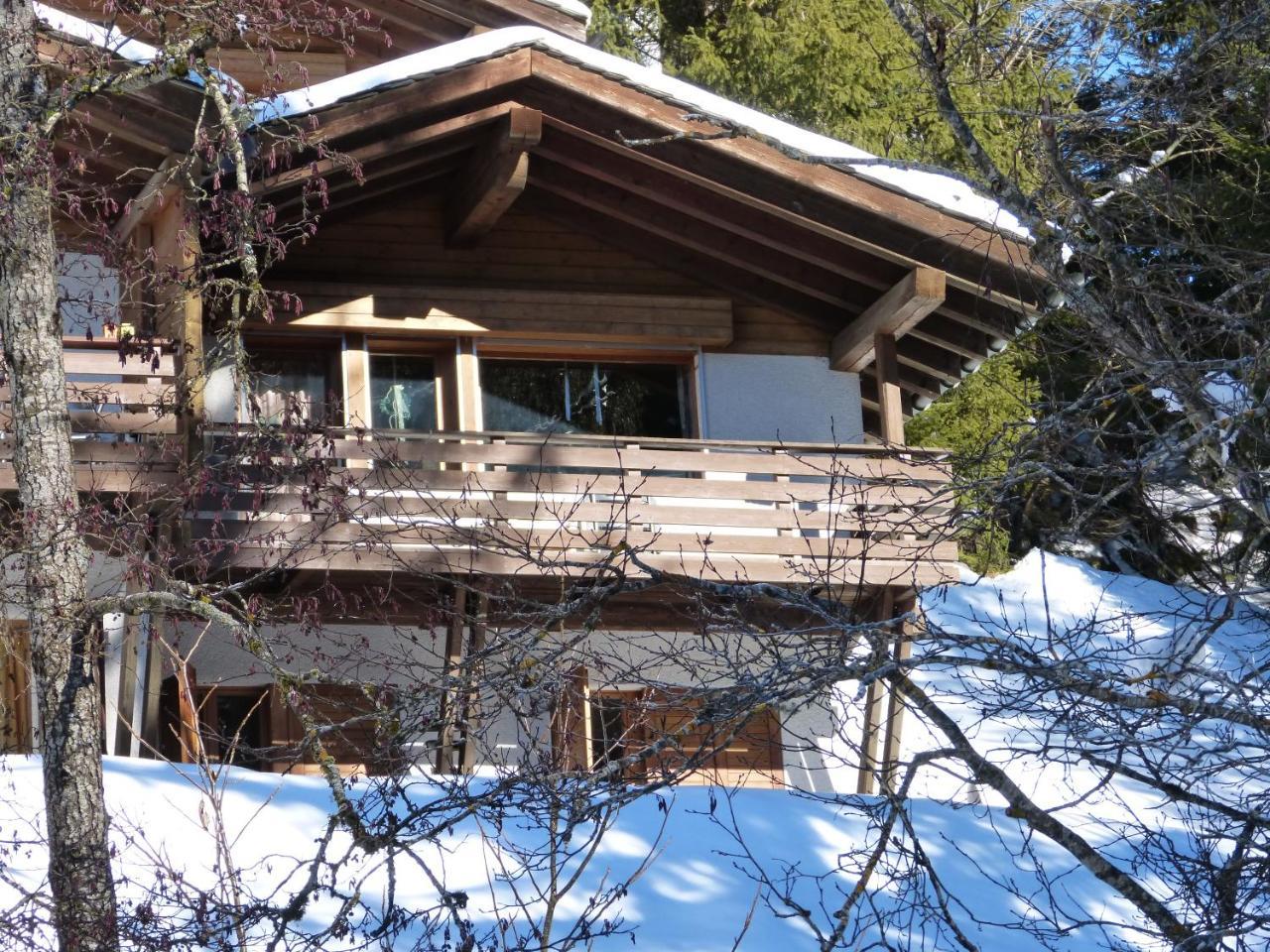 Ferienwohnung Laax Mit Traumblick, Grossem Balkon Und Terrasse מראה חיצוני תמונה